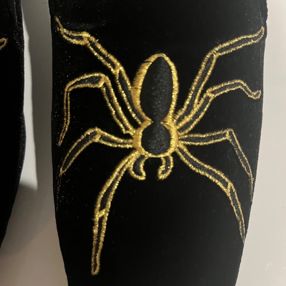 Black and Gold Spider Slippers/ Mules Trafaluc - Picture 3 of 14